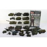Collection of Loose Dinky toys Military vehicles models,