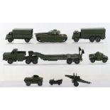 Selection of Unboxed Dinky toys Military models