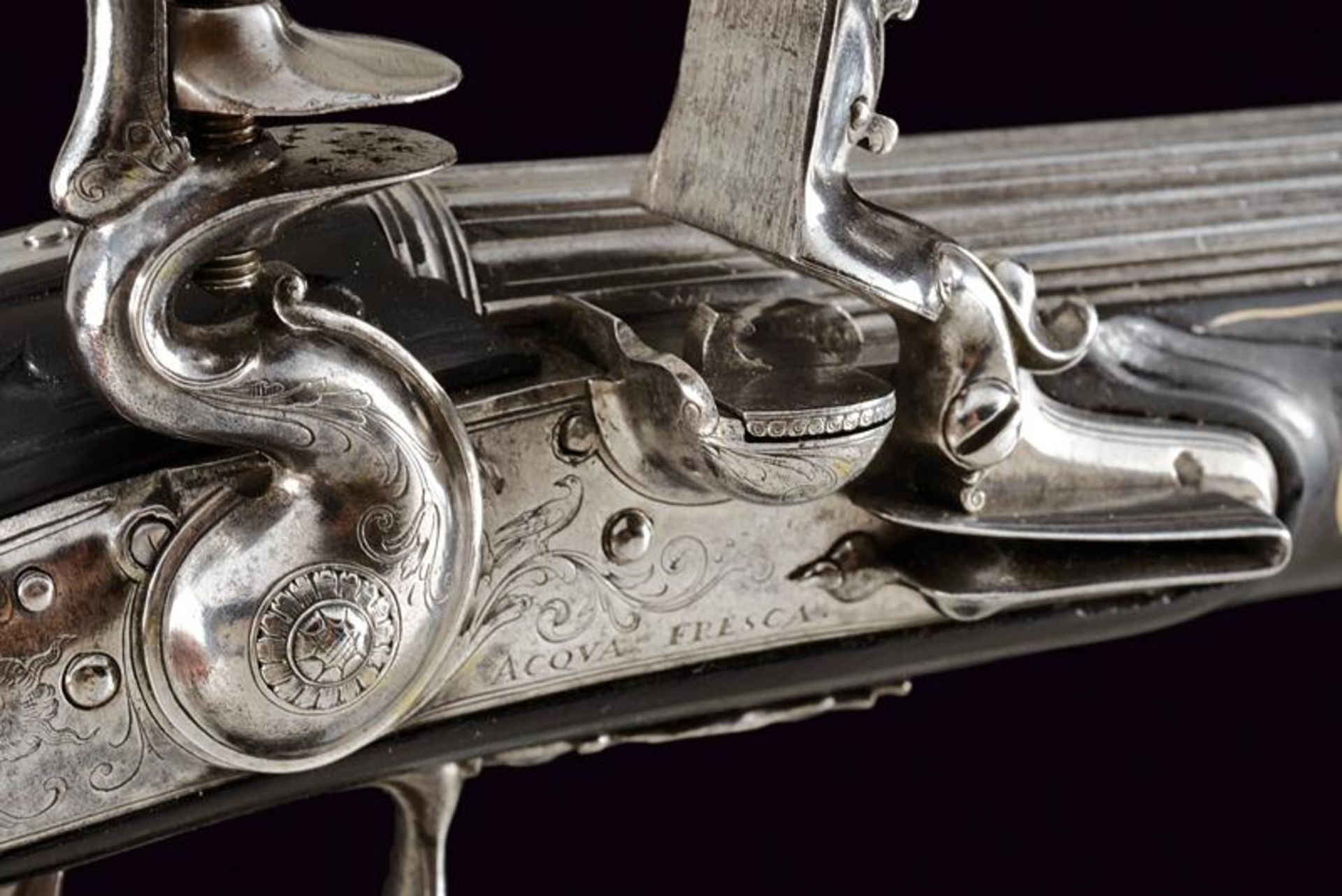 An important pair of flintlock pistols by Acqua Fresca - Image 11 of 16
