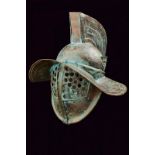 A beautiful replica of a gladiator's (Murmillo) helmet
