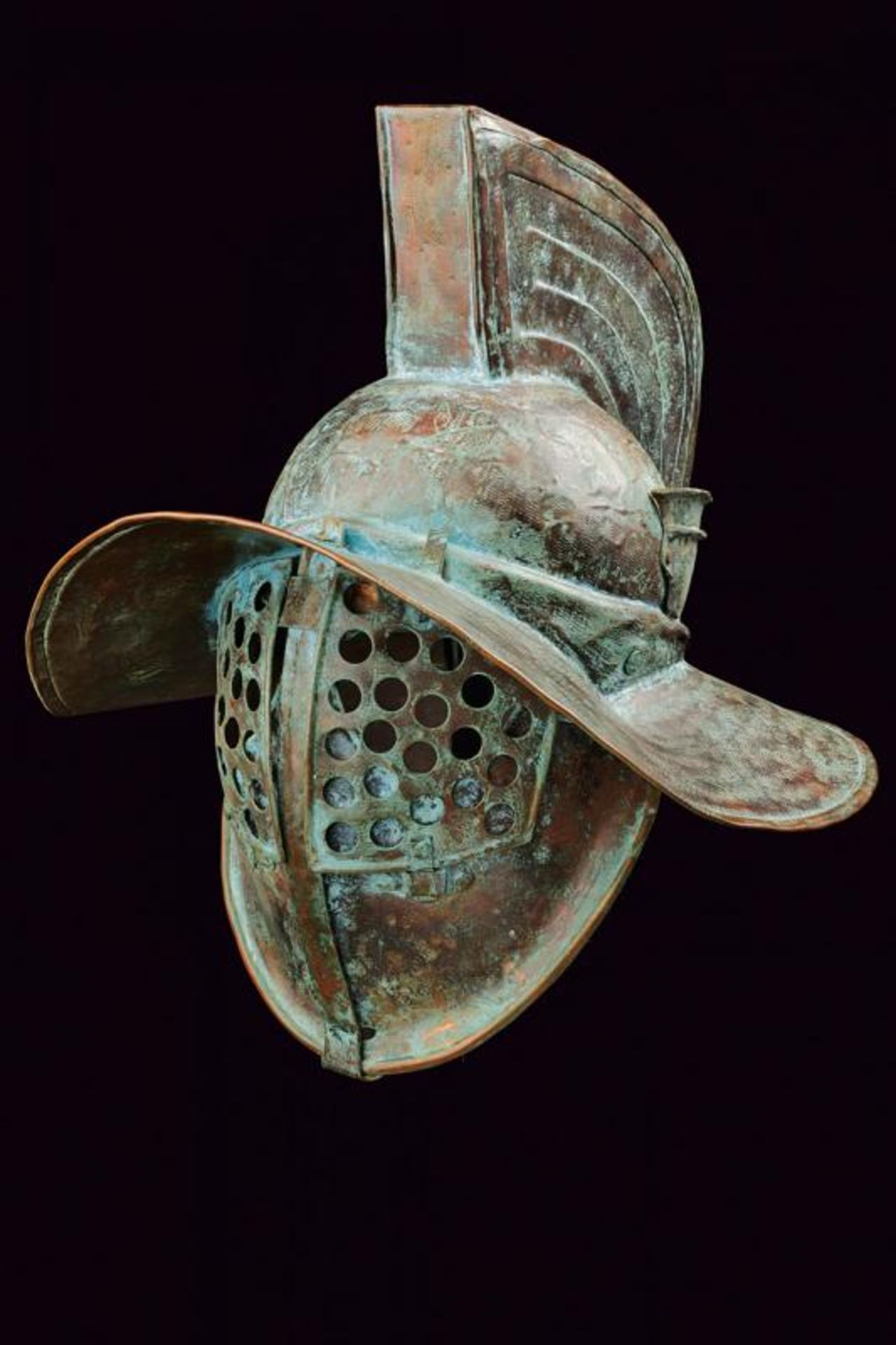 A beautiful replica of a gladiator's (Murmillo) helmet