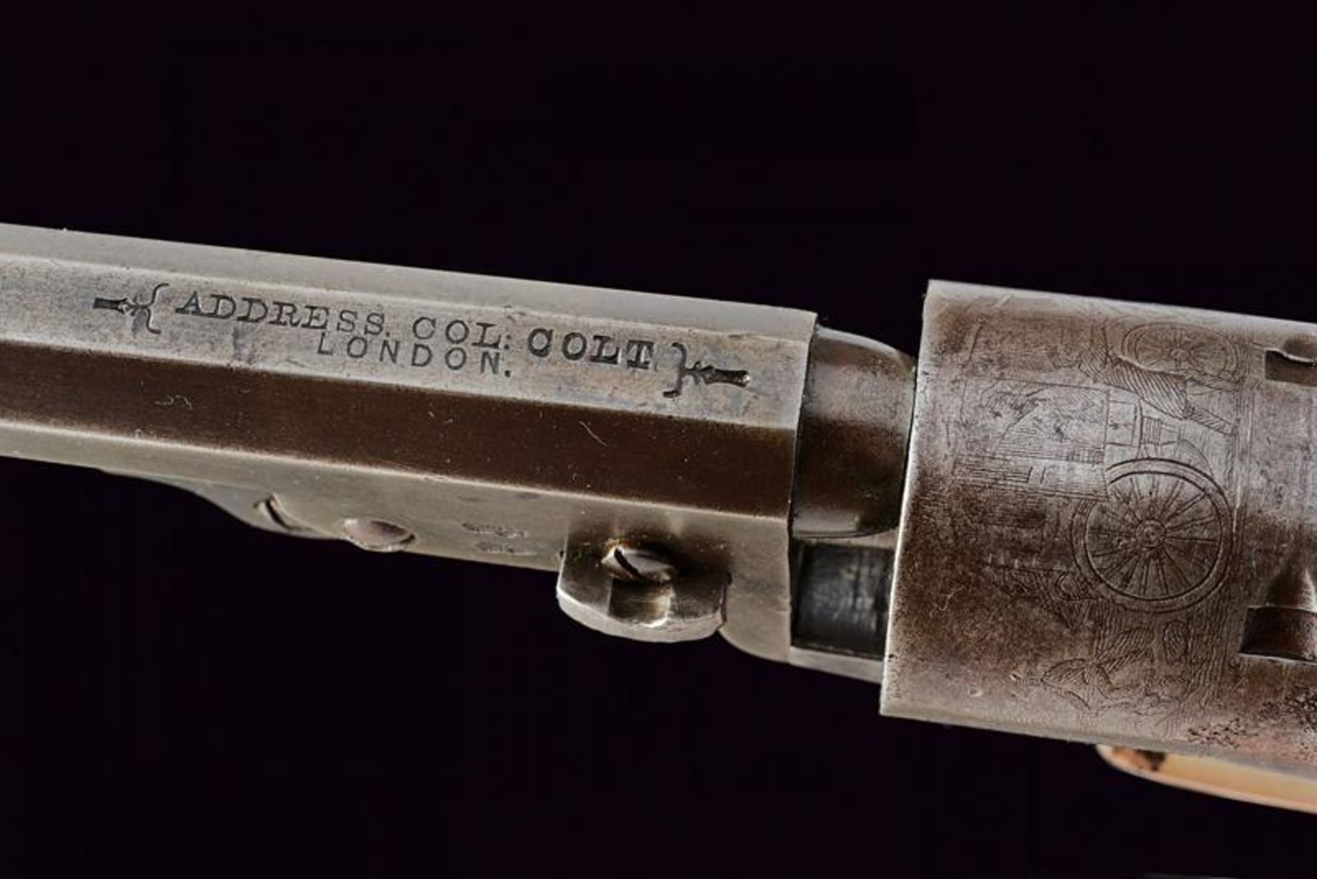 A cased Colt Model 1849 Pocket Revolver - Image 4 of 10