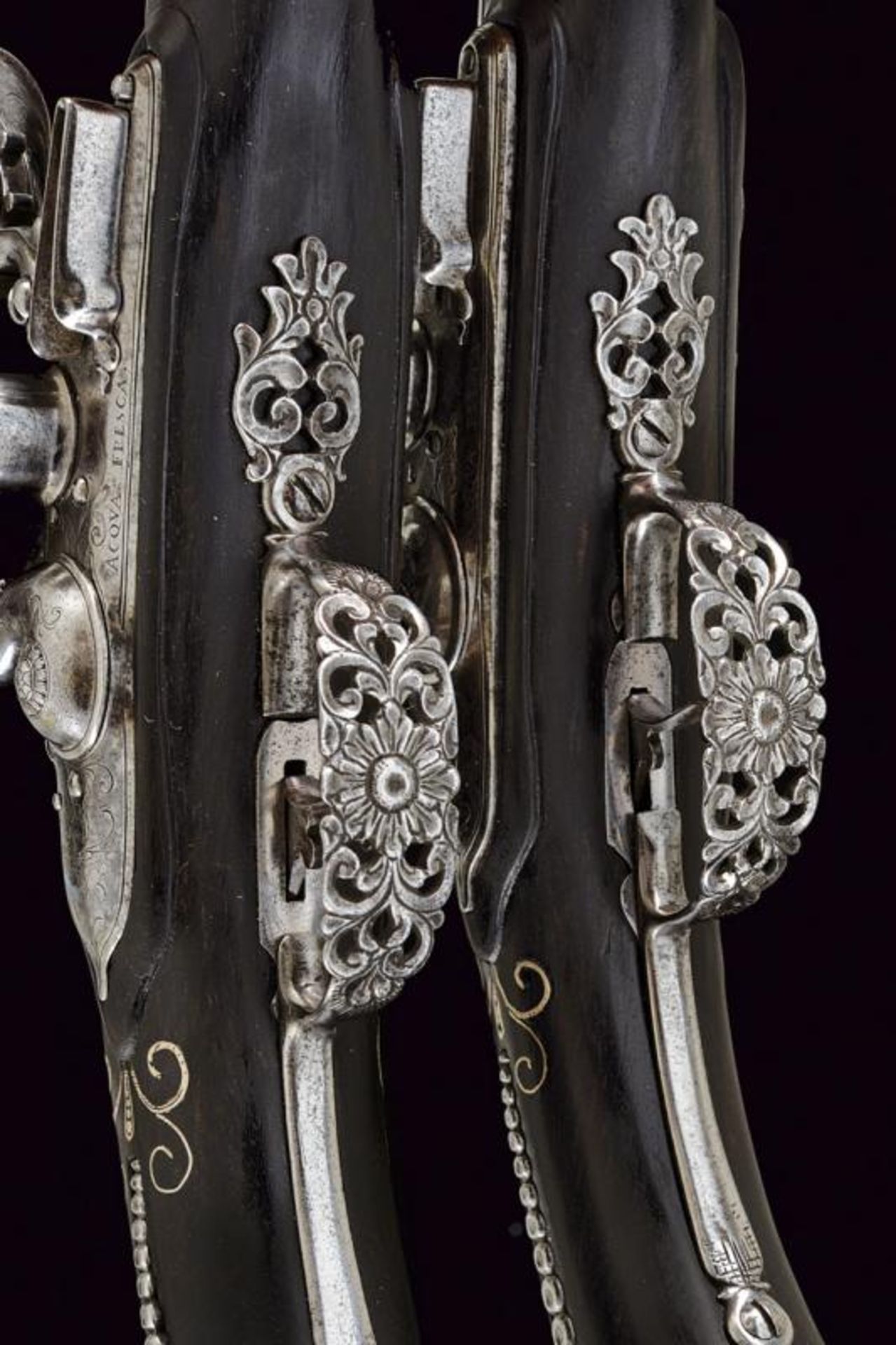 An important pair of flintlock pistols by Acqua Fresca - Image 6 of 16