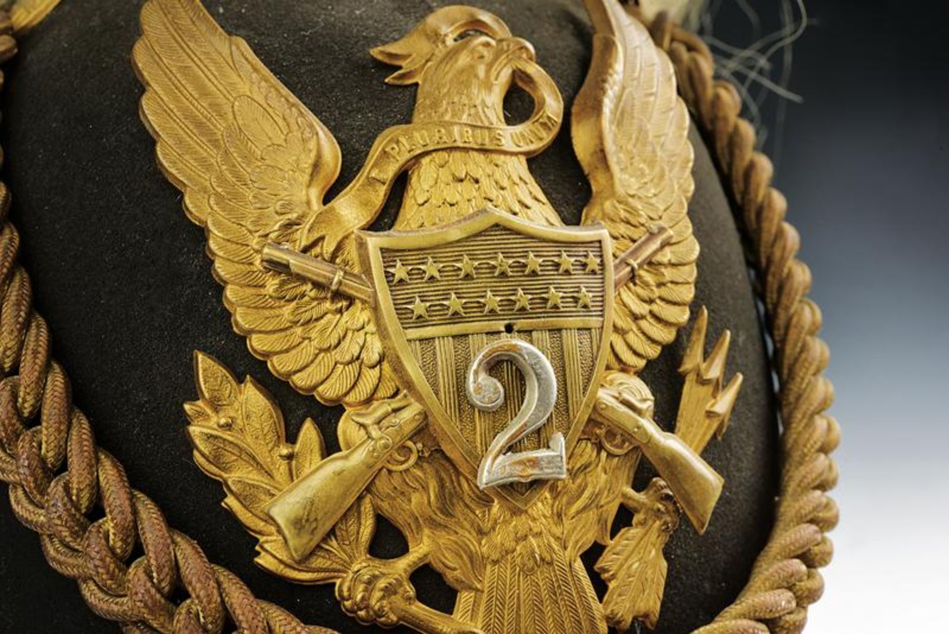 A Mounted Infantry Staff Officer's M1881 Helmet - Image 4 of 12