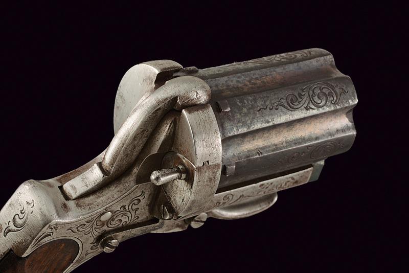 A pin-fire pepperbox revolver - Image 4 of 5