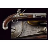 A flintlock pistol