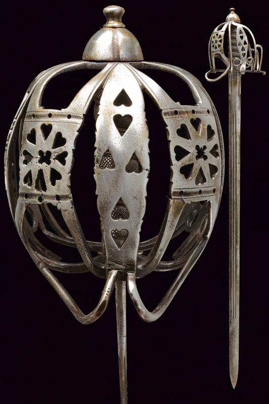 A basket hilted broadsword