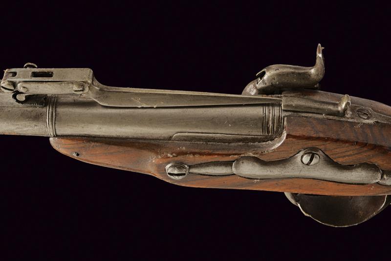 A percussion pistol with spring bayonet - Image 3 of 4