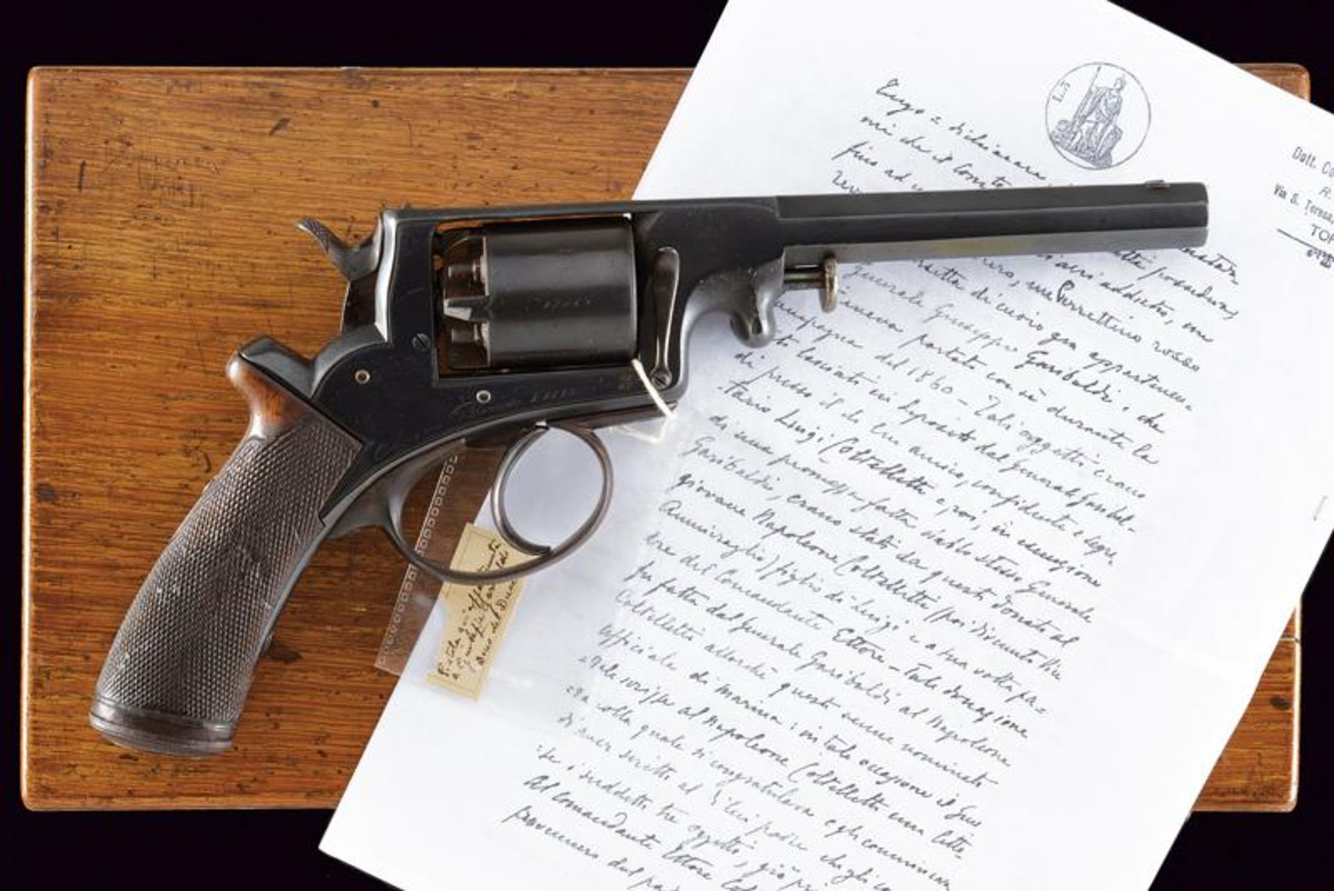 A cased Adams revolver by Francotte
