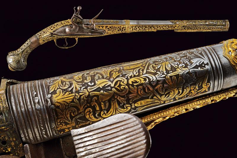 A fine and interesting flintlock pistol