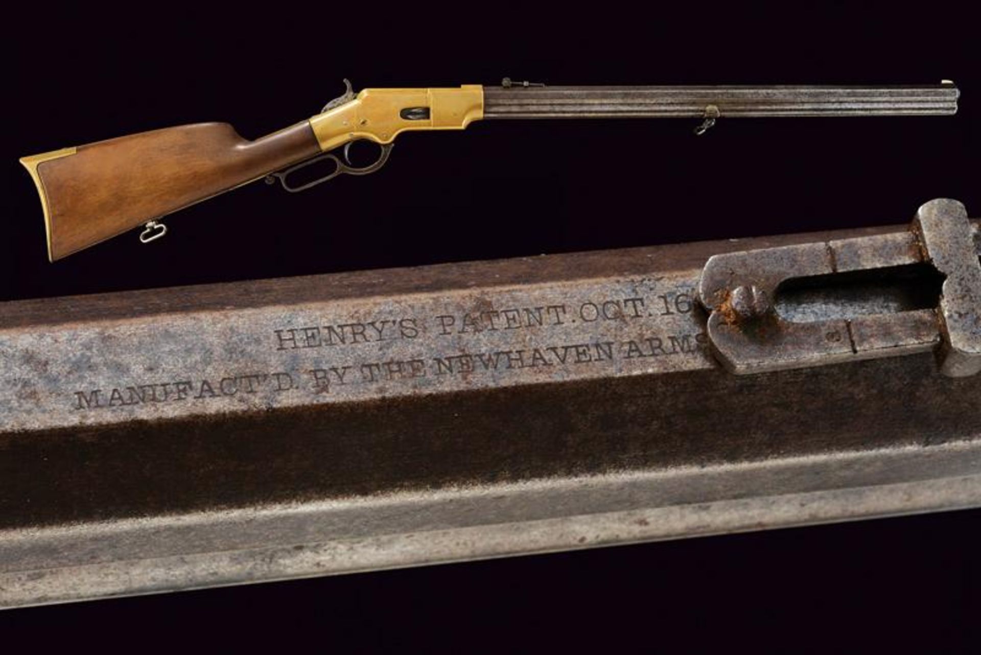 A rare and interesting transitional Henry rifle