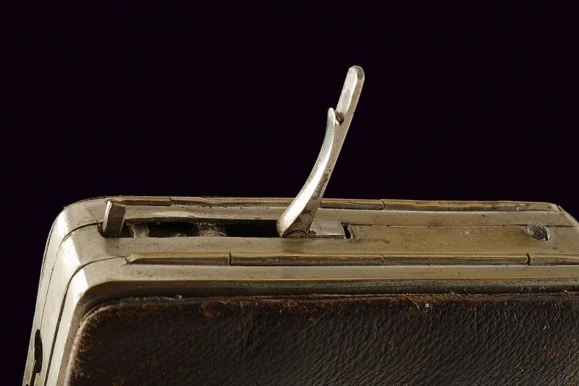 A very scarce Frankenau pin-fire pepperbox revolver in a purse - Bild 9 aus 10