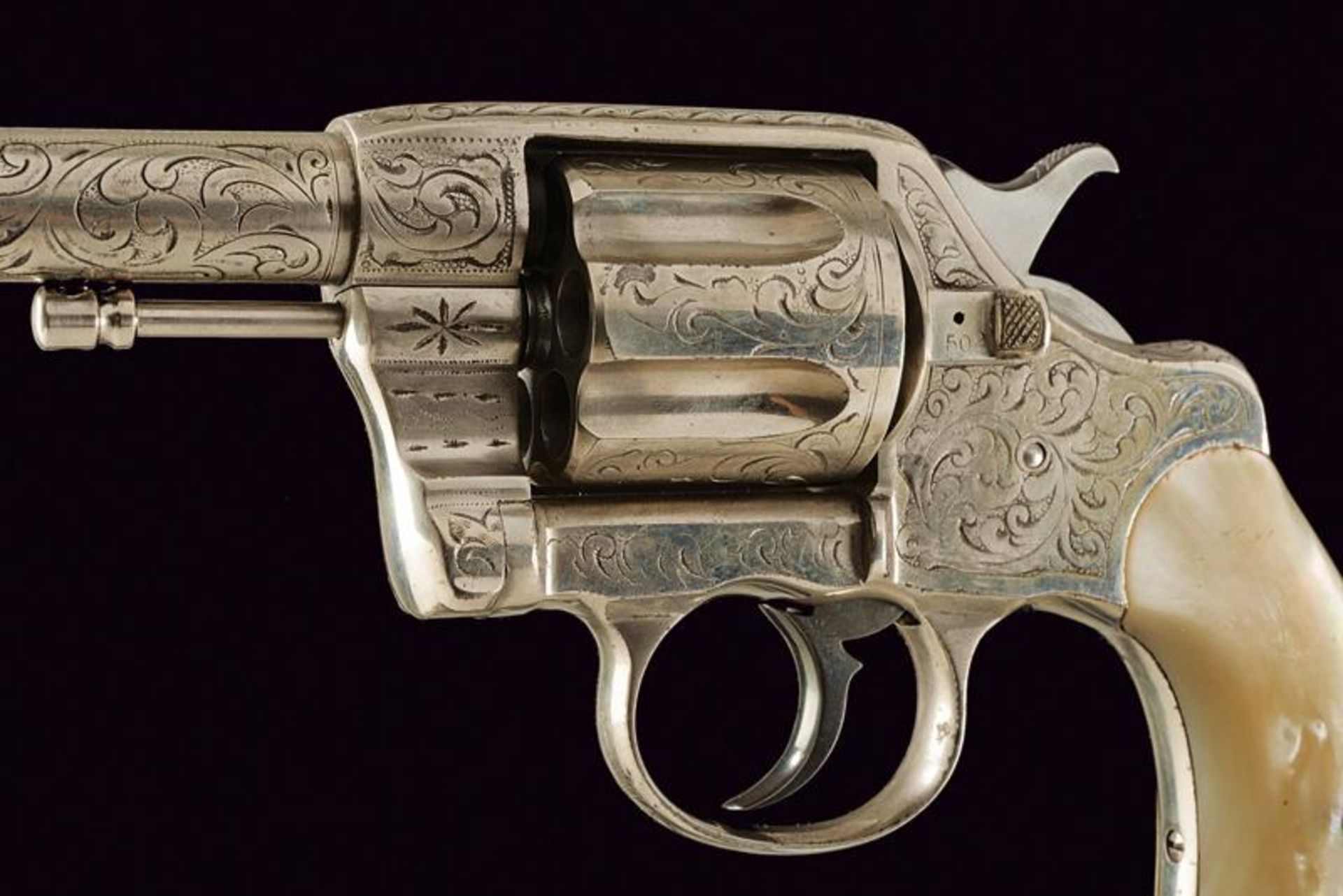 An engraved 1889 model Colt revolver - Image 2 of 4
