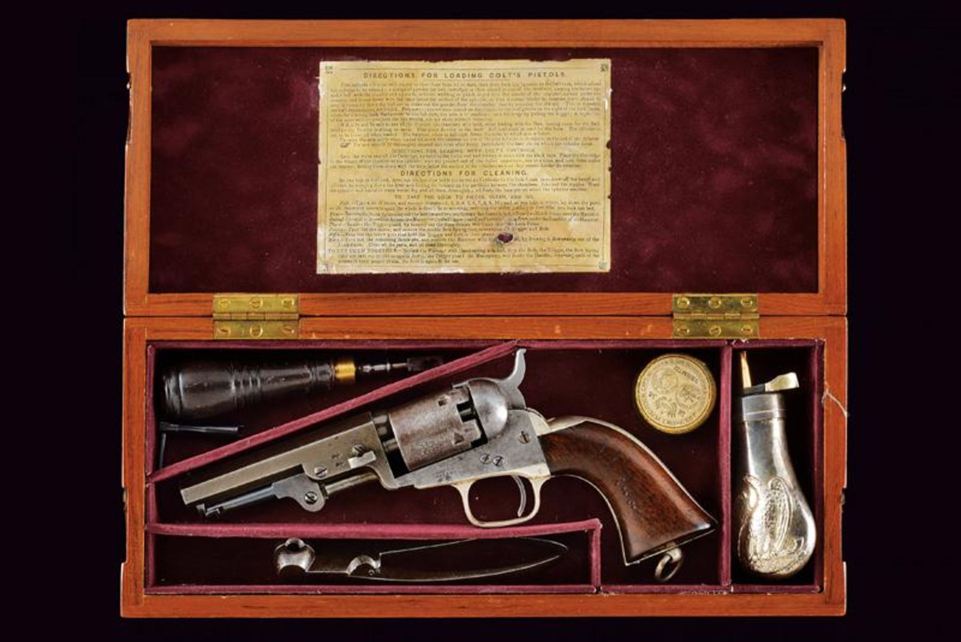 A cased Colt Model 1849 Pocket Revolver - Image 10 of 10