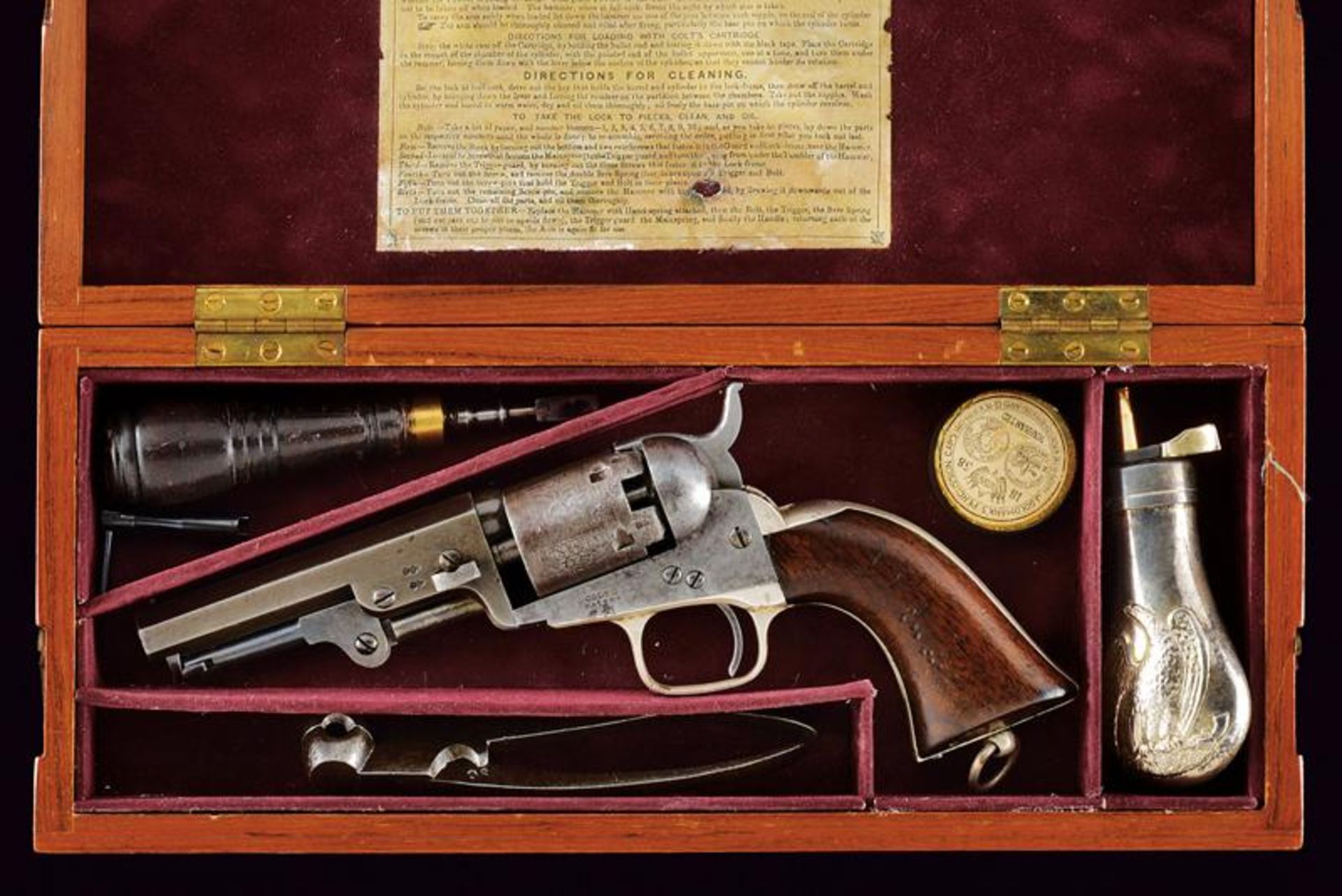 A cased Colt Model 1849 Pocket Revolver - Image 3 of 10