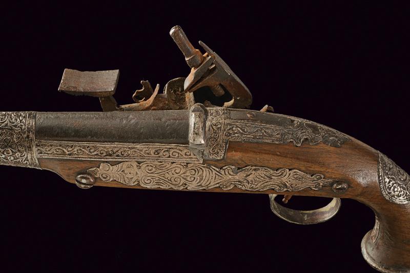 A silver mounted flintlock pistol - Image 4 of 6