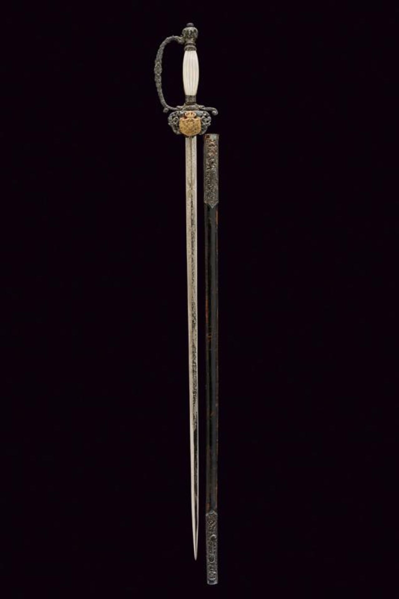 A fine silver mounted small sword - Image 10 of 10