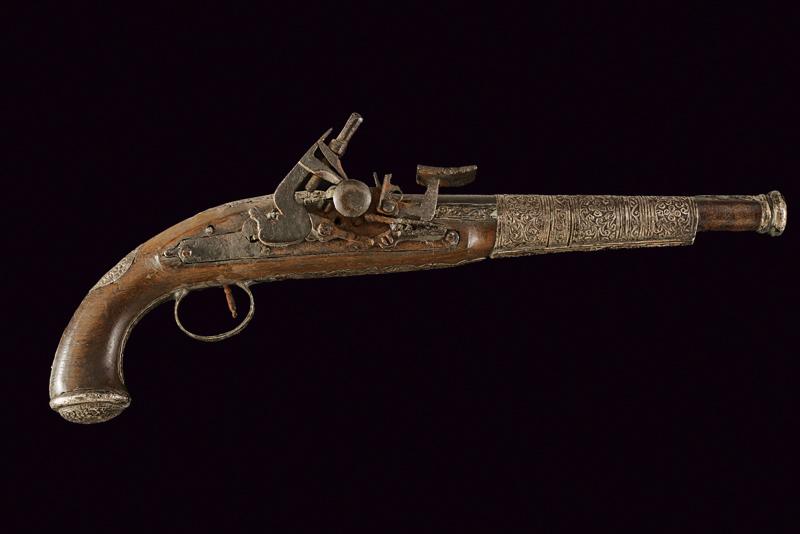 A silver mounted flintlock pistol - Image 6 of 6