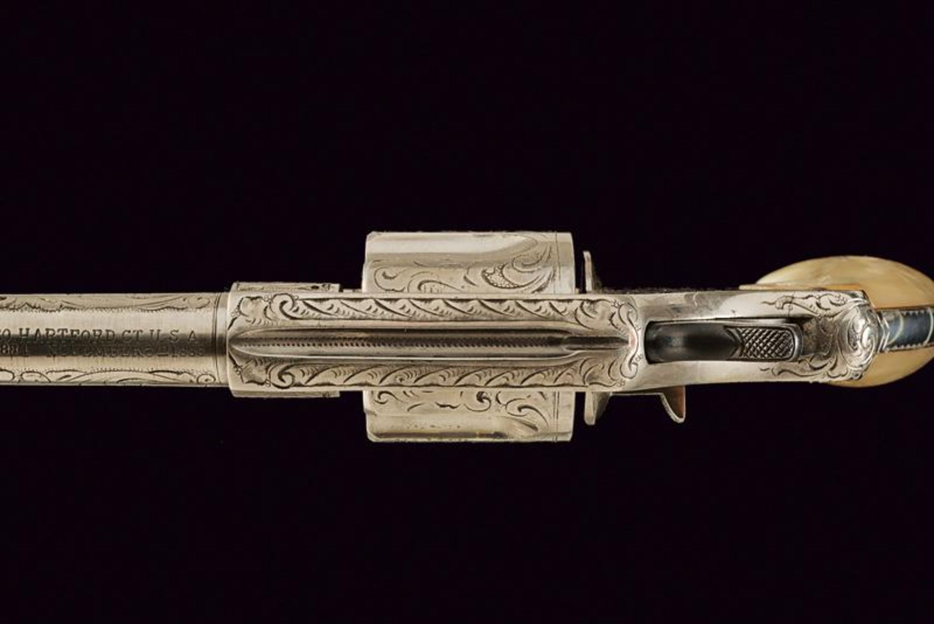 An engraved 1889 model Colt revolver - Image 3 of 4