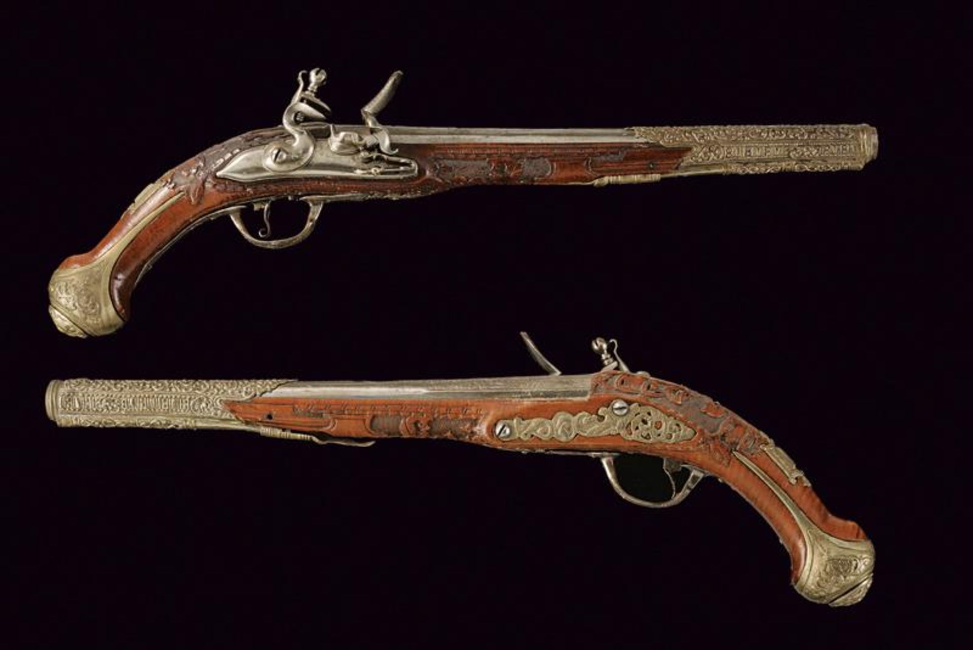 A fine pair of flintlock pistols