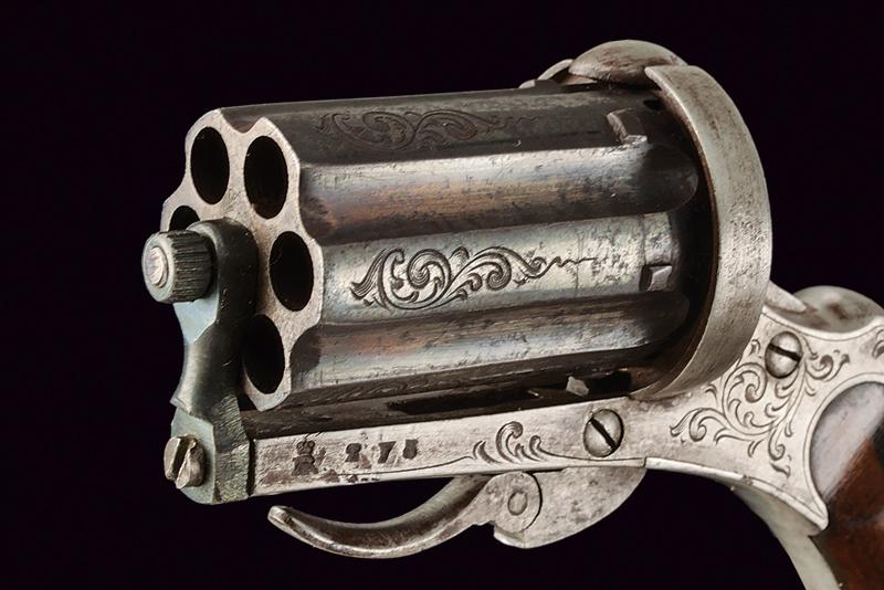 A pin-fire pepperbox revolver - Image 2 of 5