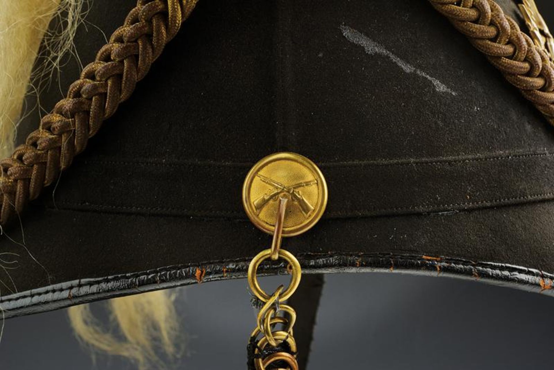 A Mounted Infantry Staff Officer's M1881 Helmet - Image 11 of 12