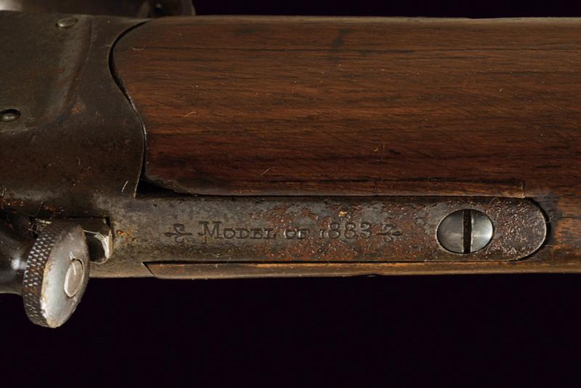 A Winchester-Hotchkiss 3rd Model Musket, 1883 Model - Bild 5 aus 8