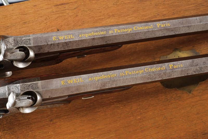 A cased pair of fine duel percussion pistols by Weil - Image 2 of 9