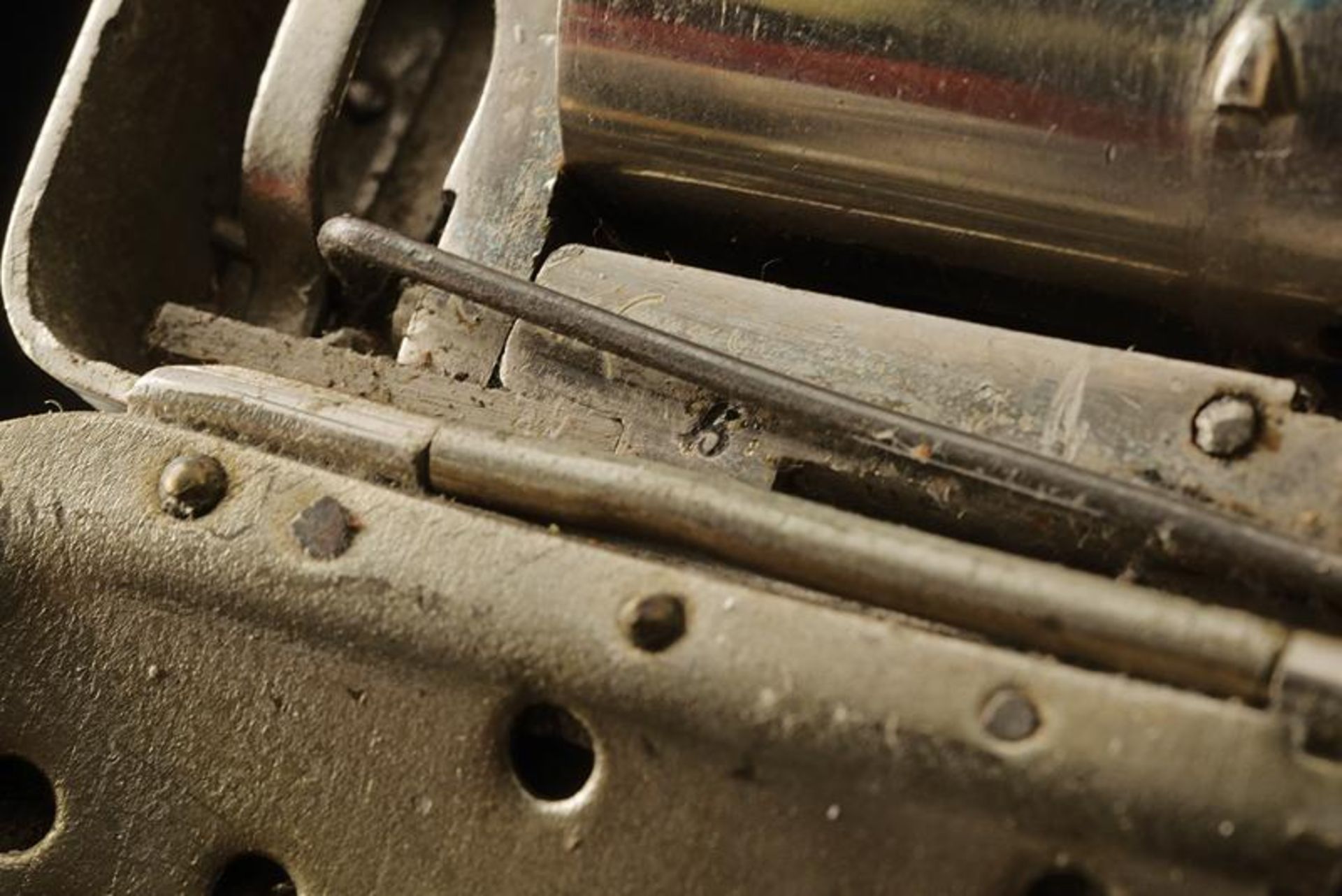 A very scarce Frankenau pin-fire pepperbox revolver in a purse - Bild 7 aus 10