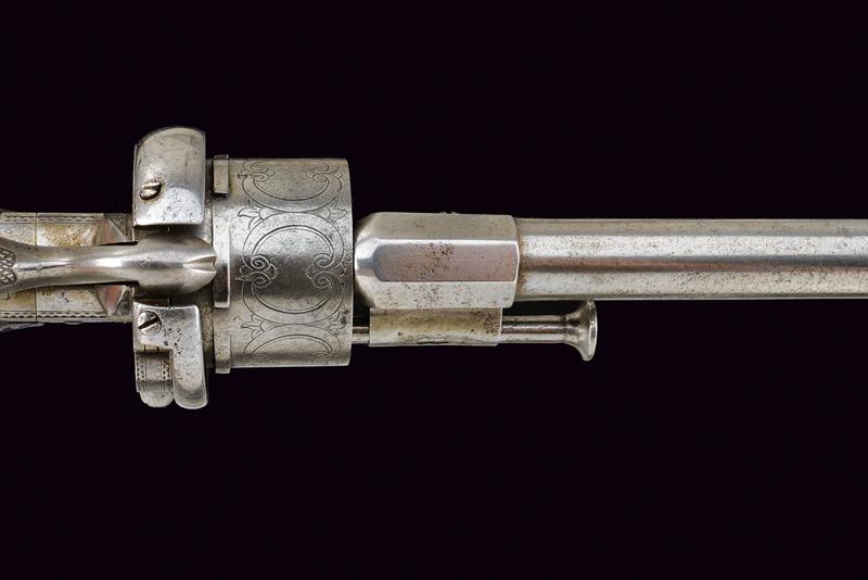 A fine Lefaucheux pin fire revolver - Image 2 of 7