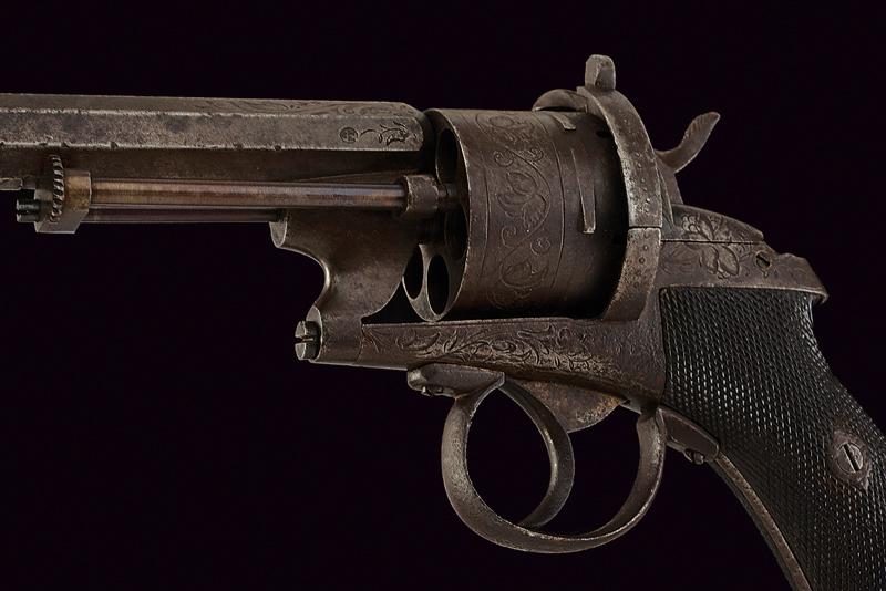 A Chamelot-Delvigne pin fire revolver - Image 2 of 4