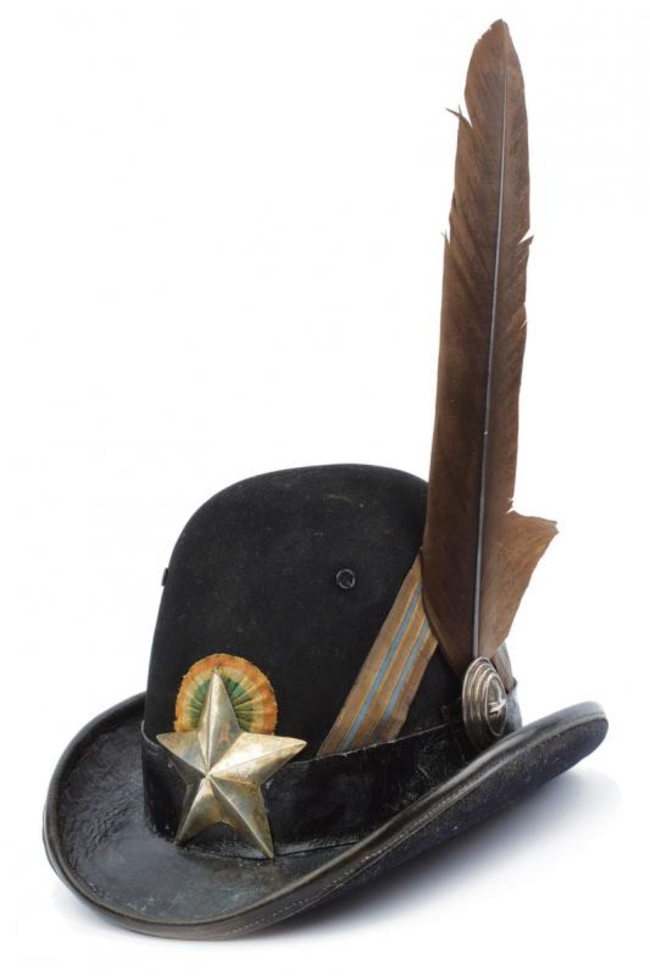 A bowler hat for an 'Alpini' officer of the Territorial Militia