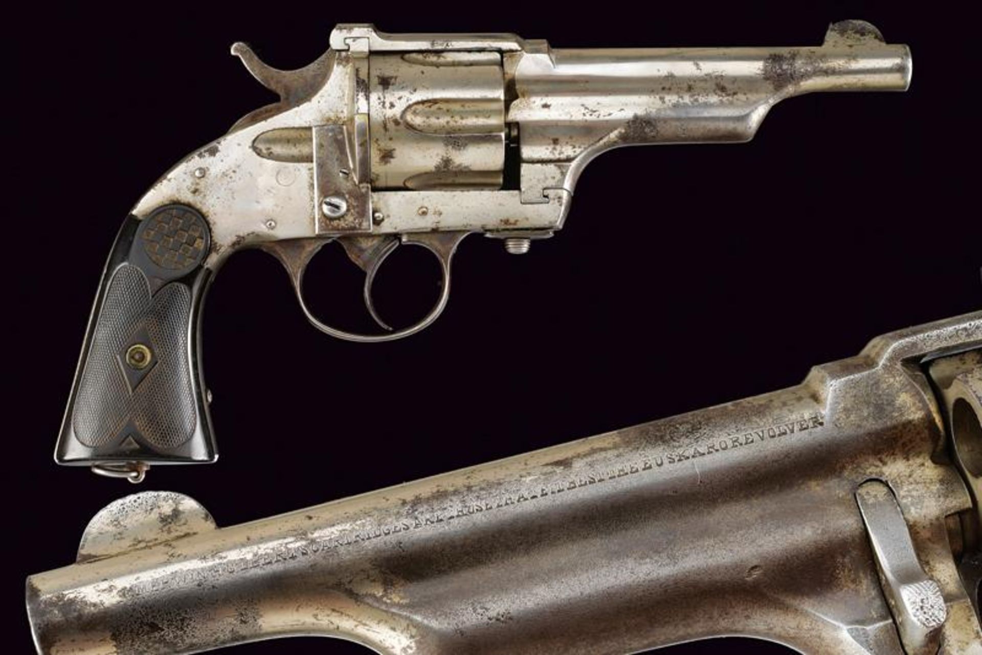 An interesting antique copy of a Merwin, Hulbert & Co. Large Frame D.A. Revolver