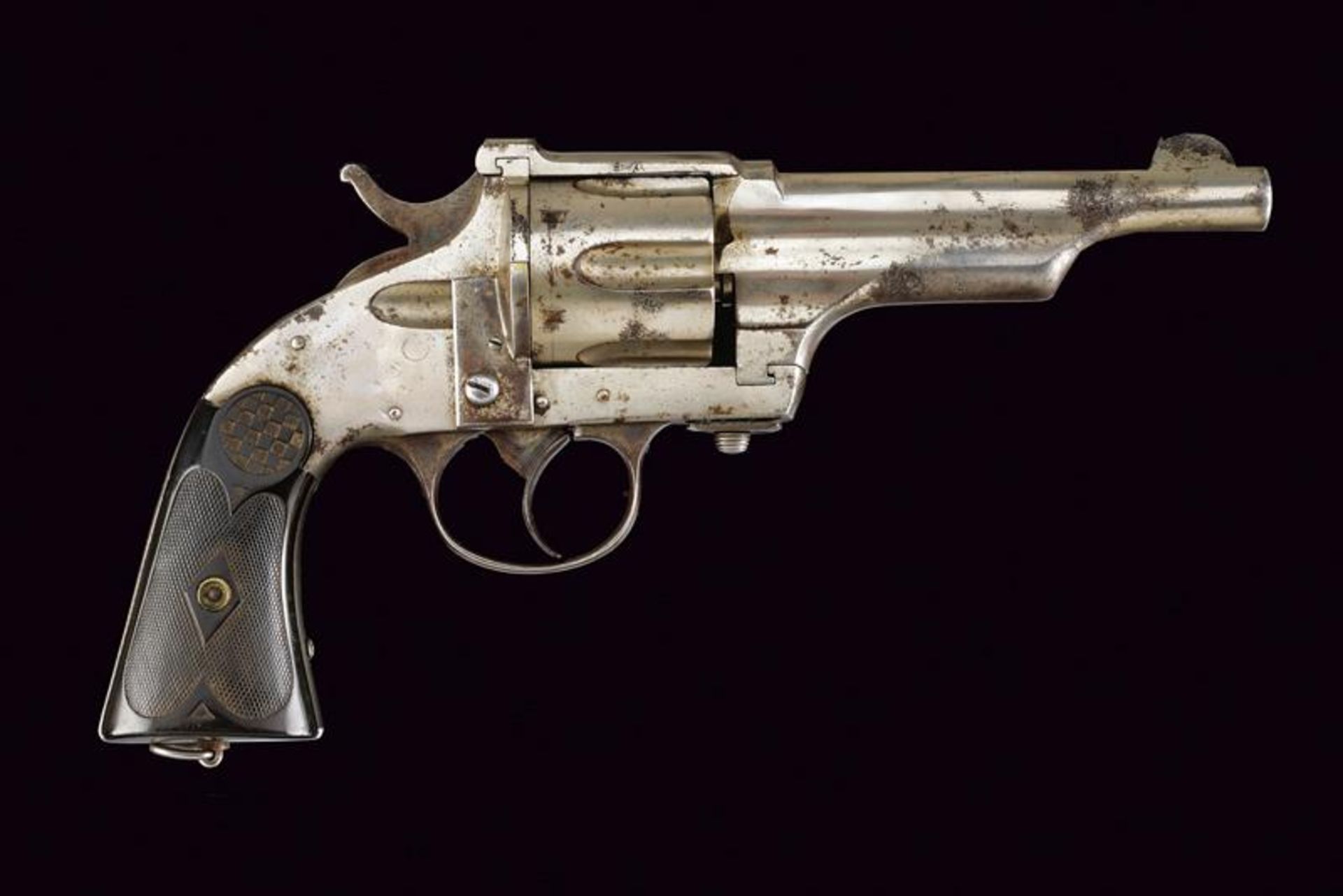 An interesting antique copy of a Merwin, Hulbert & Co. Large Frame D.A. Revolver - Bild 9 aus 9