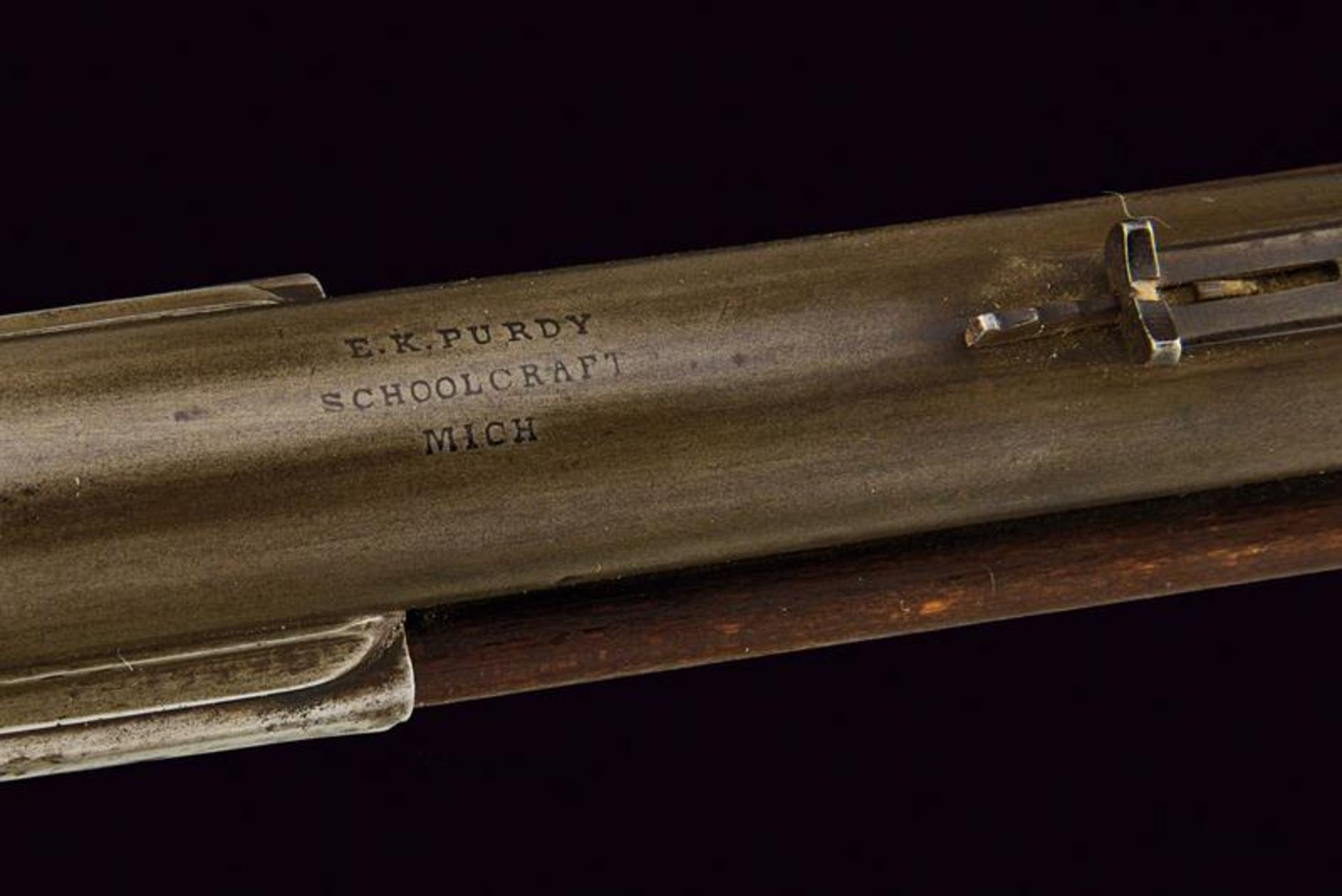 A rare over and under barreled turnover percussion target rifle - Image 7 of 8