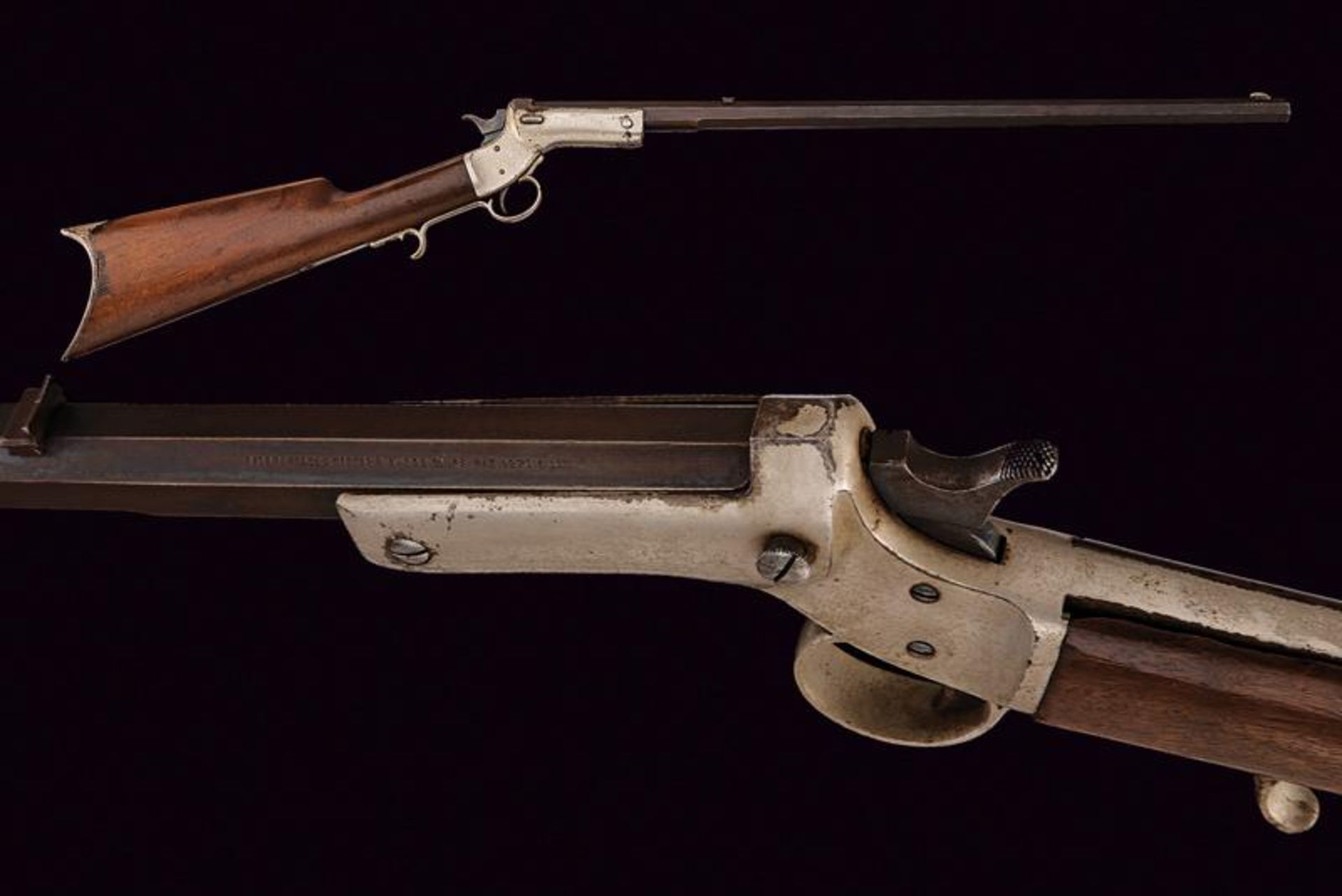 A Stevens Tip-Up rifle