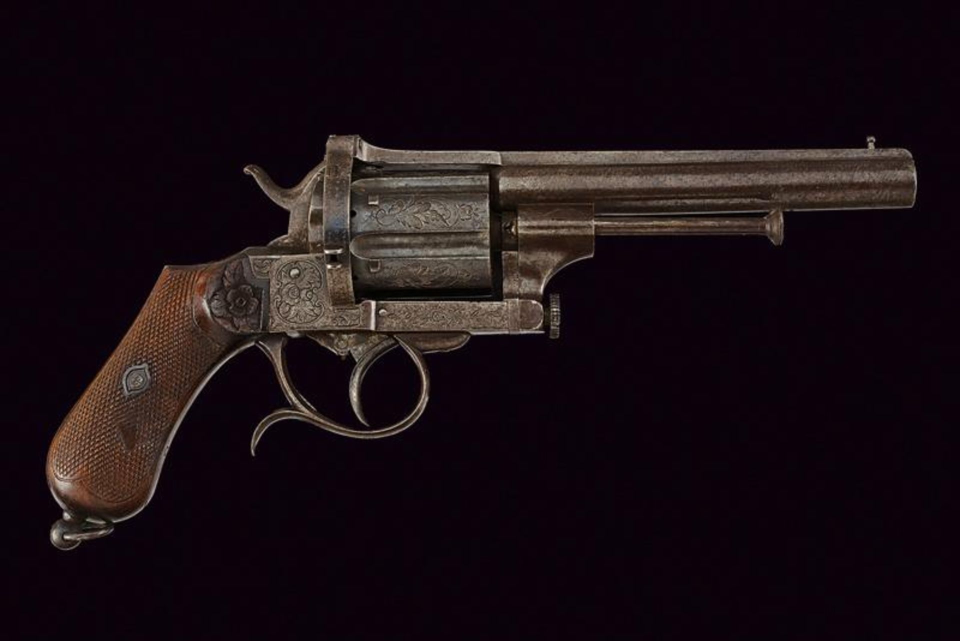 A fine pin fire revolver by Mazza - Image 5 of 5