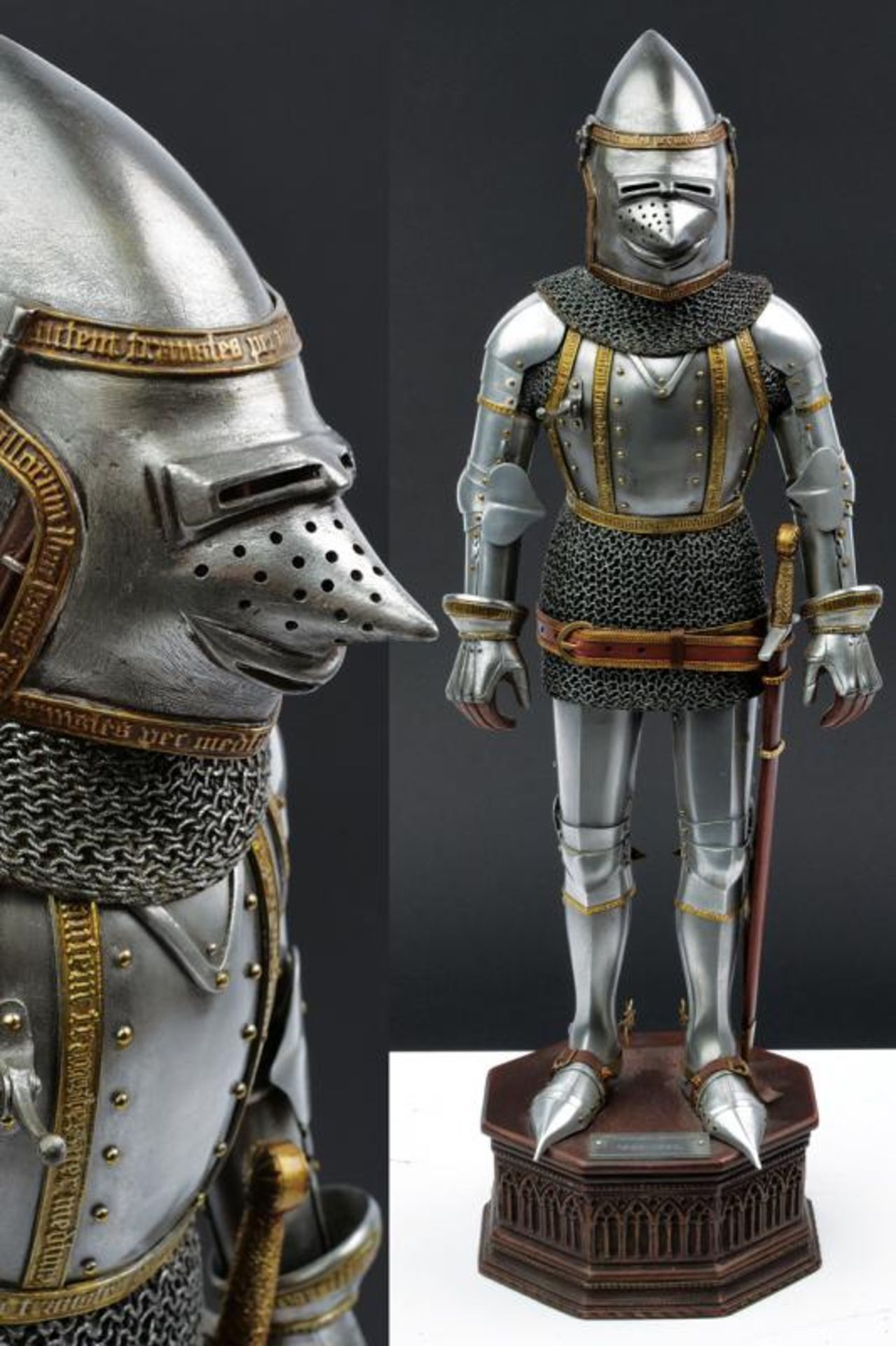 A very fine model of a knight in armour