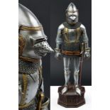 A very fine model of a knight in armour