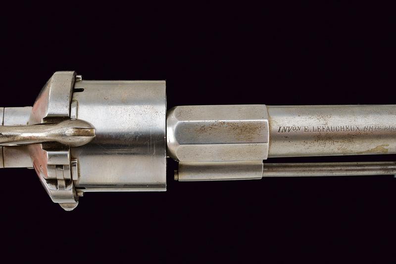 A 'long-type' Lefaucheux pin fire revolver - Image 2 of 6