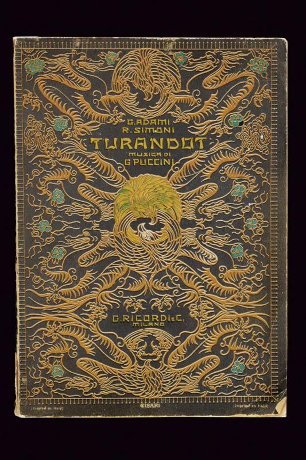 Toscanini, Arturo - Libretto of Puccini's Turandot