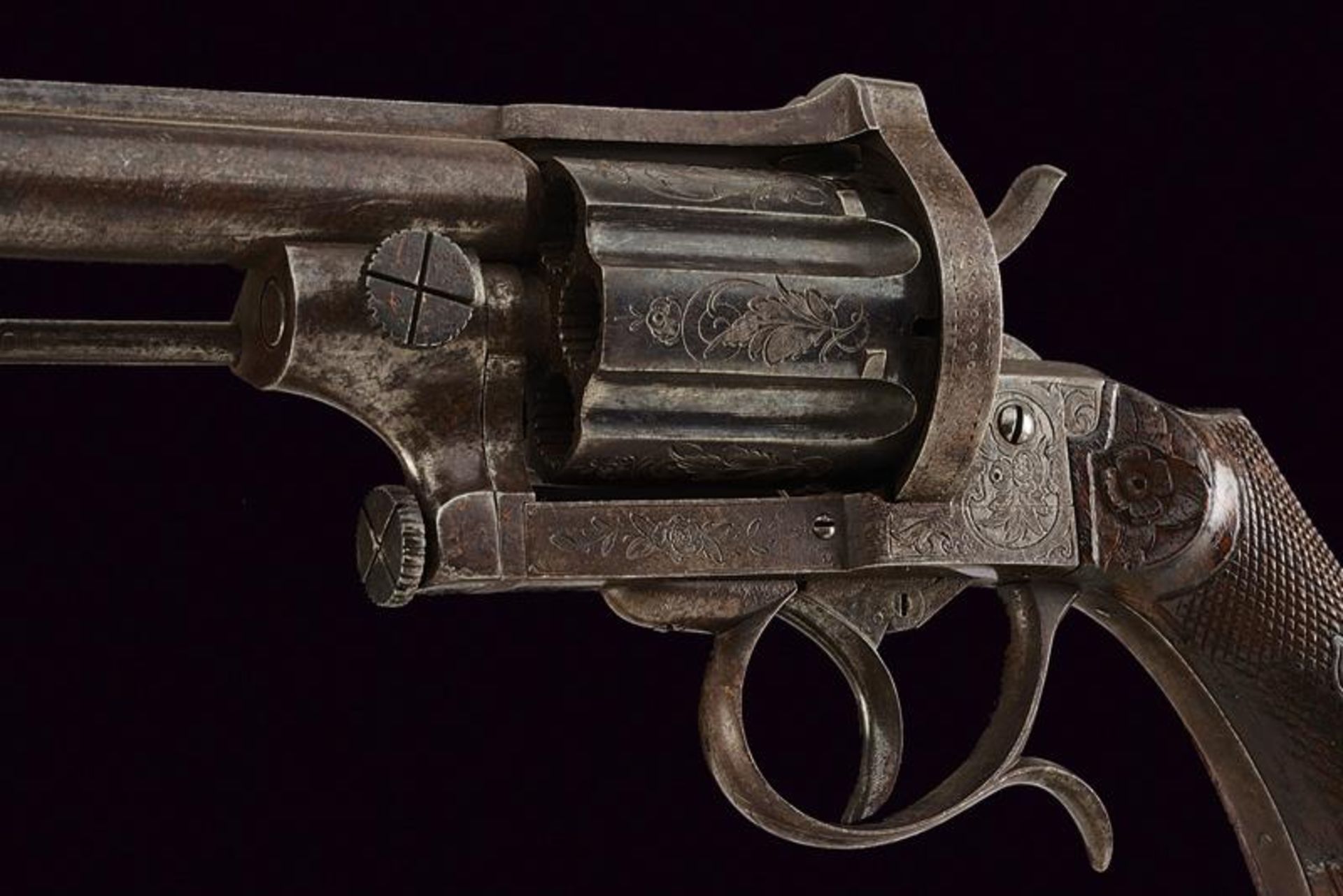 A fine pin fire revolver by Mazza - Image 2 of 5