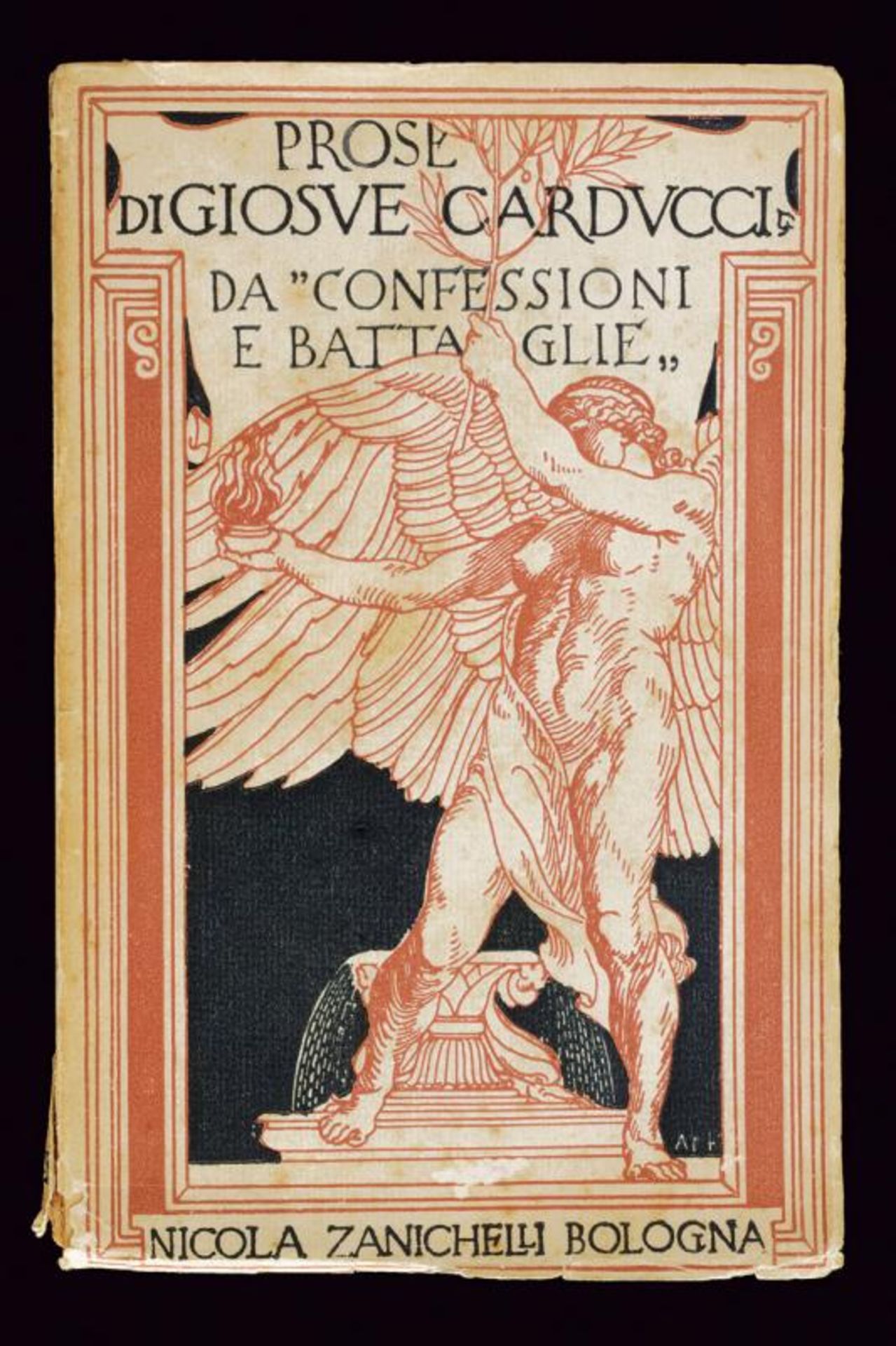 D'Annunzio, Gabriele - a dedication on the volume 'Confessioni e Battaglie' by G. Carducci