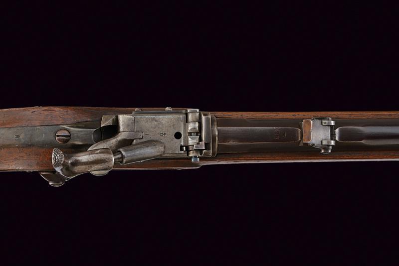 An 1863/67 model breech loading Milbank-Amsler rifle with bayonet - Image 3 of 5