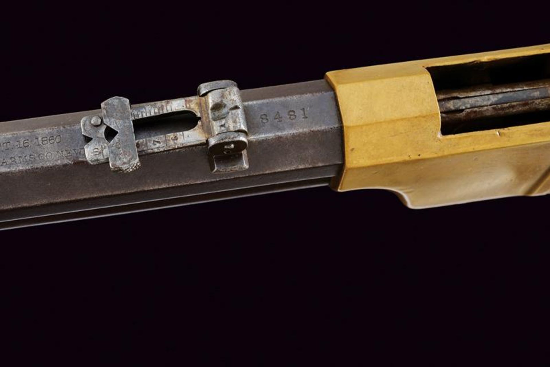 A rare Brass Frame Henry Rifle - Bild 2 aus 11