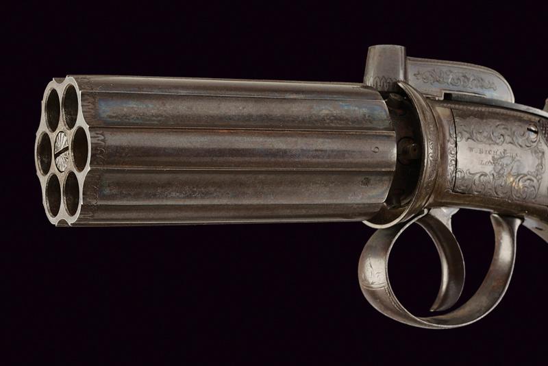 A percussion pepperbox revolver by Richards - Image 2 of 6