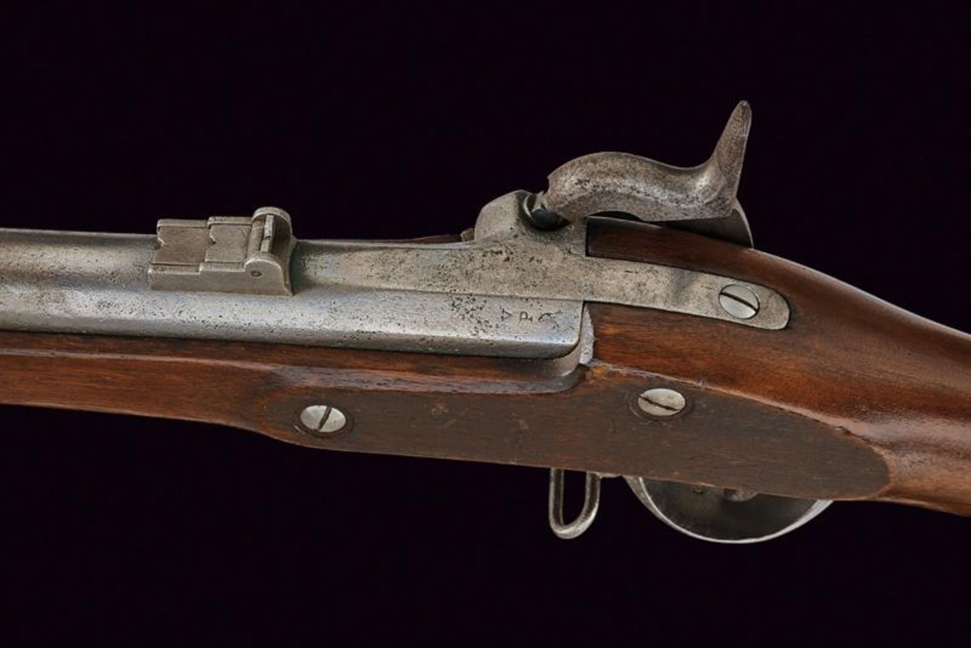 A Springfield percussion gun with bayonet - Bild 3 aus 5