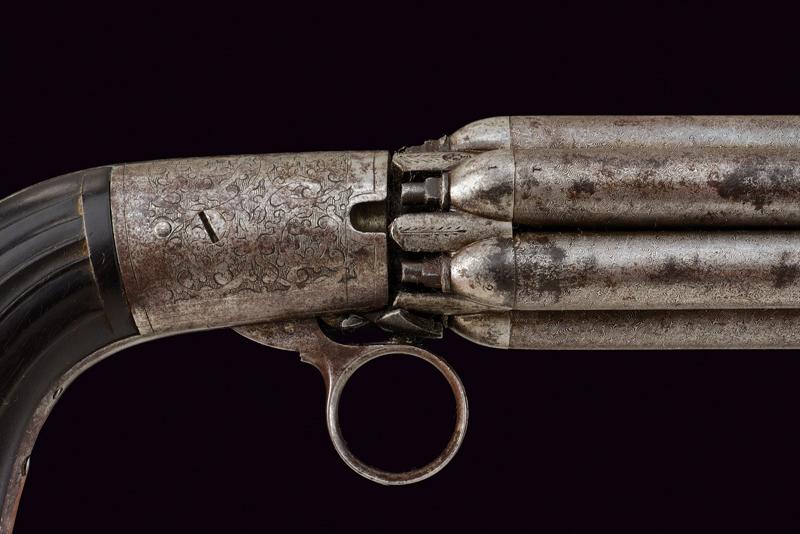 A percussion pepperbox revolver with long barrels - Image 5 of 8