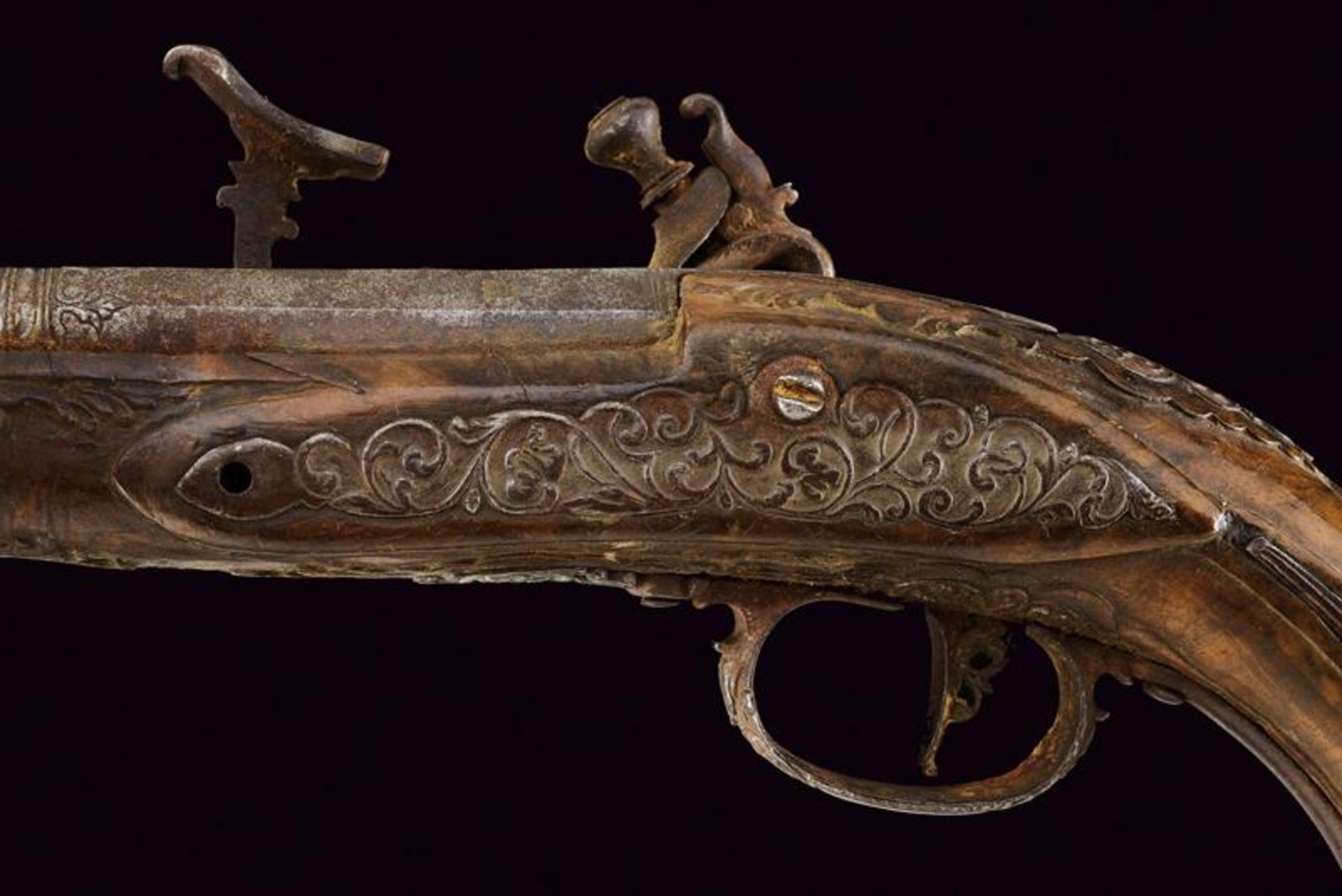 A pair of snaphaunce flintlock pistols - Image 4 of 10