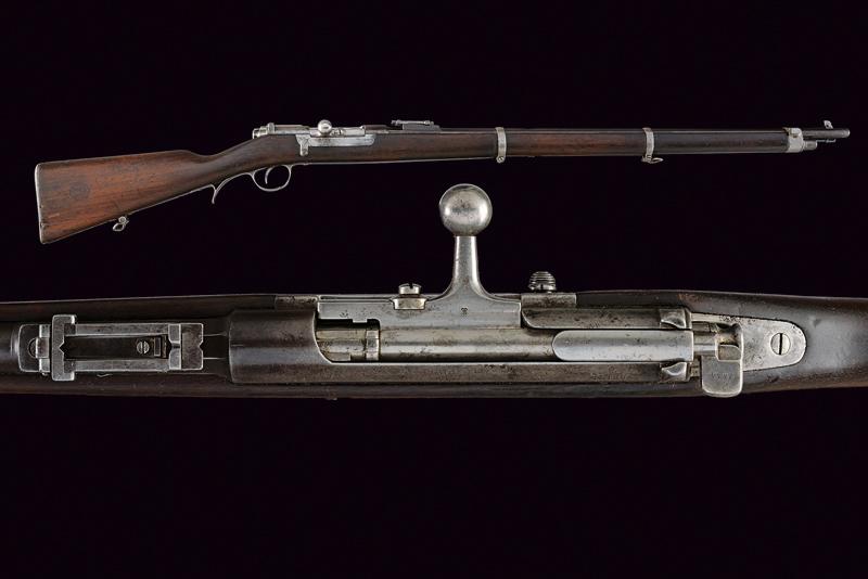 An 1886 Steyr model Kropatschek breech-loading rifle